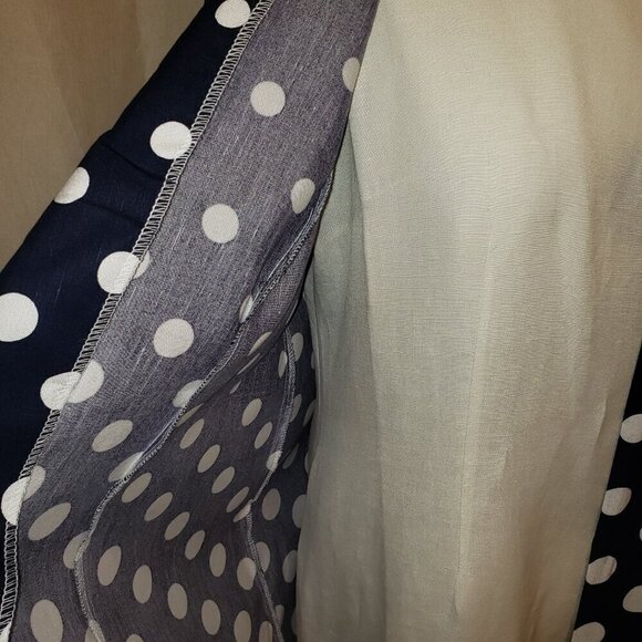 Especially Yours Womens Blue & White Polka Dot Jacket Dress, Plus Size, XL - Picture 4 of 13